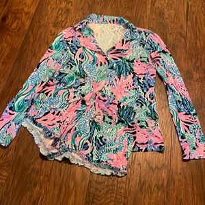 Lilly Pulitzer pajama set- Bringing Mermaid Back